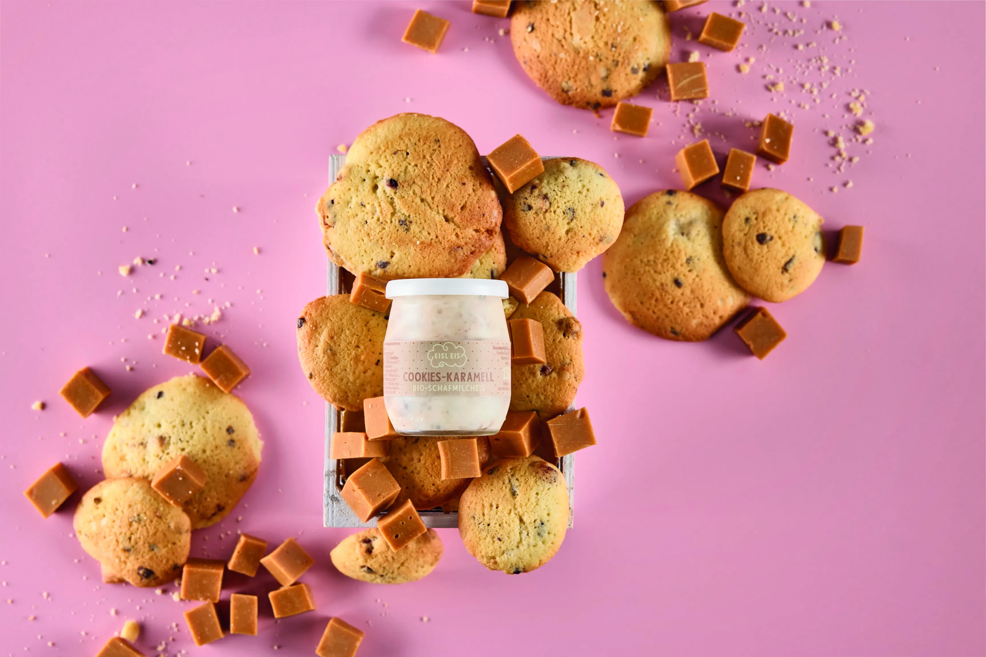 Cookies Karamell Eis