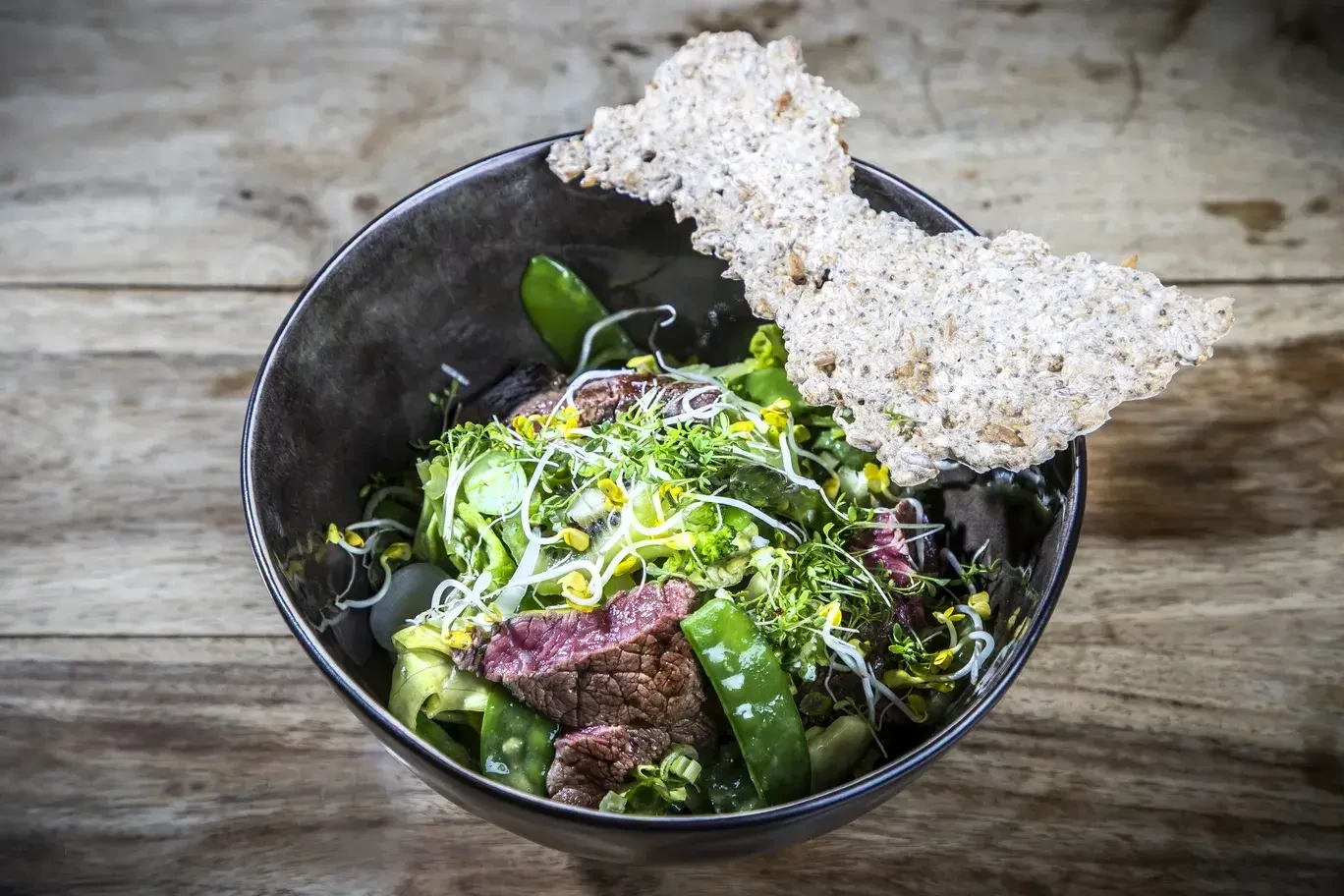 Salat mit Steak