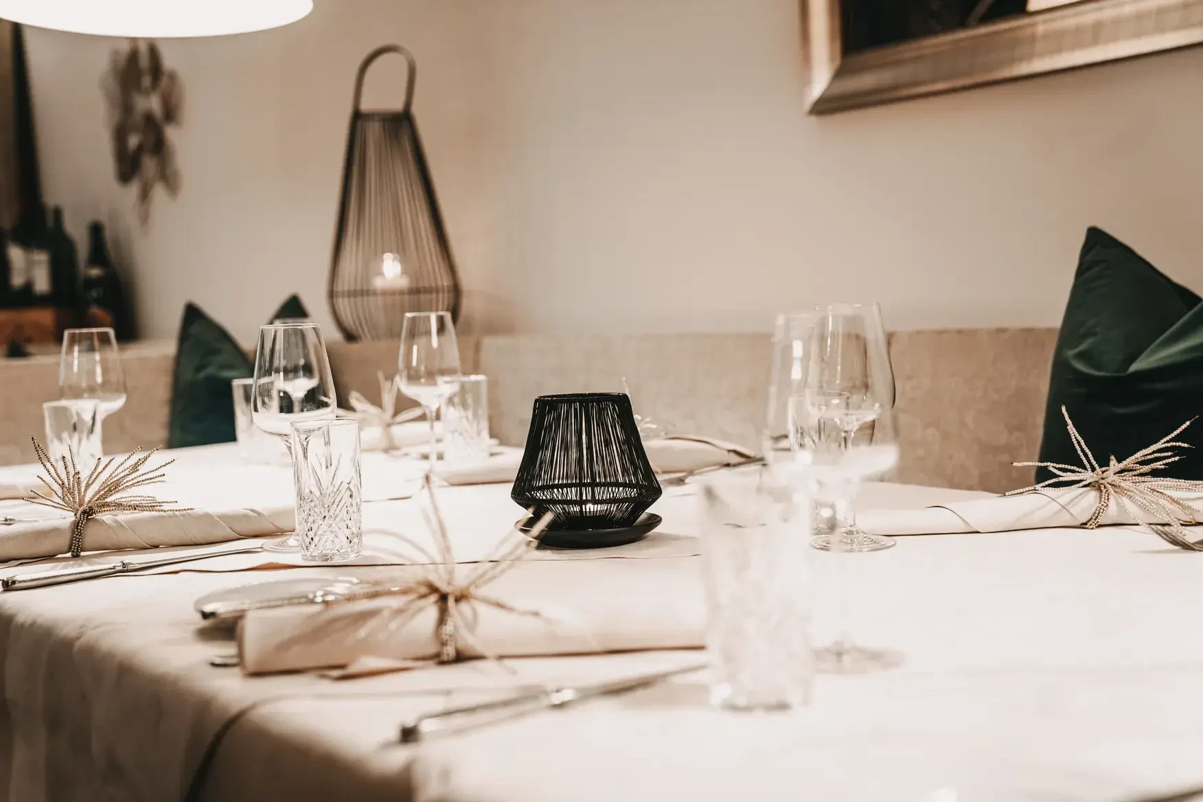 Tisch gedeckt Hubertushof